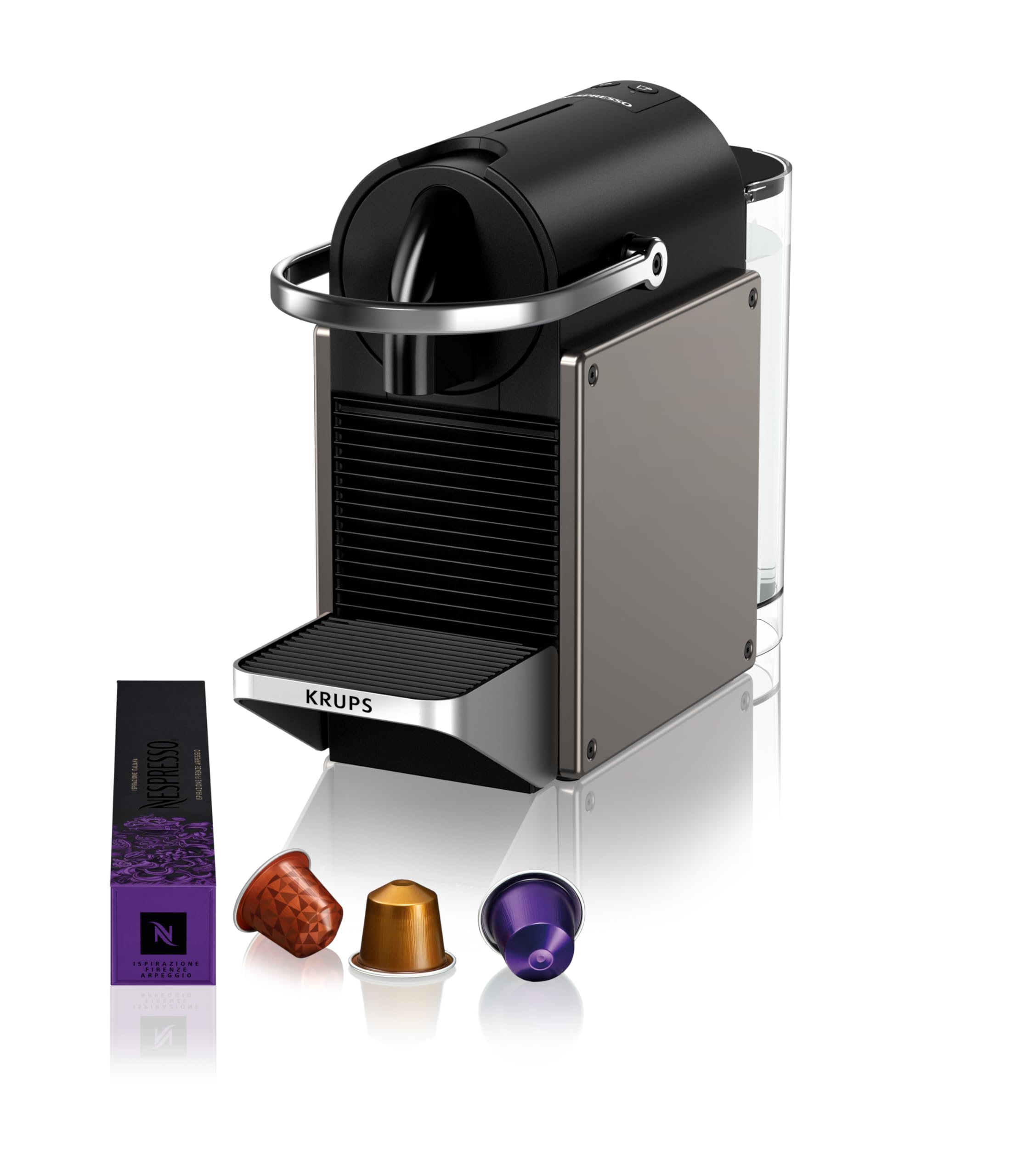Cafyro Pixie Titane – Machine à Café Compacte Style Industriel