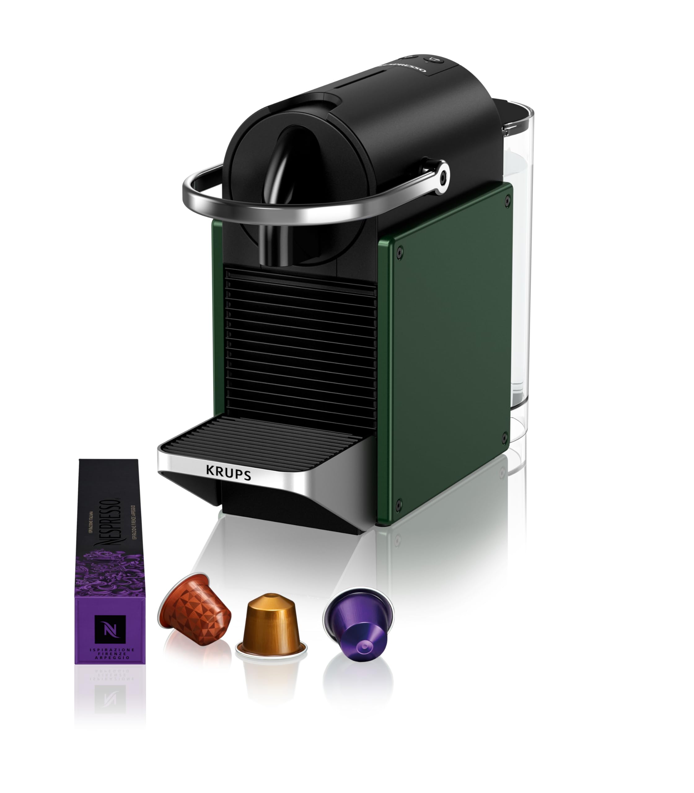 Cafyro Pixie Vert Forêt – Cafetière à Capsules au Look Industriel